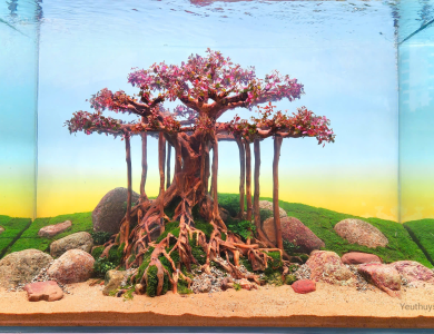 Hồ thủy sinh cây cổ thụ