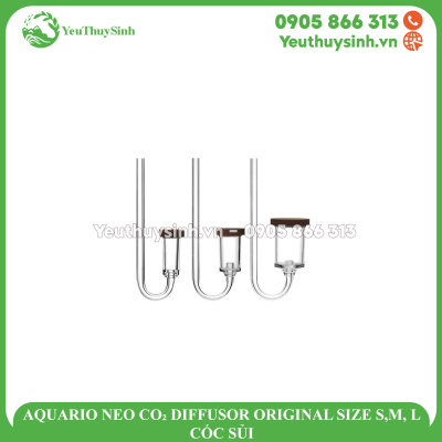 AQUARIO NEO CO₂ DIFFUSOR ORIGINAL SIZE S,M, L - CỐC SỦI