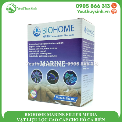BIOHOME MARINE FILTER MEDIA - VẬT LIỆU LỌC CAO CẤP CHO HỒ CÁ BIỂN