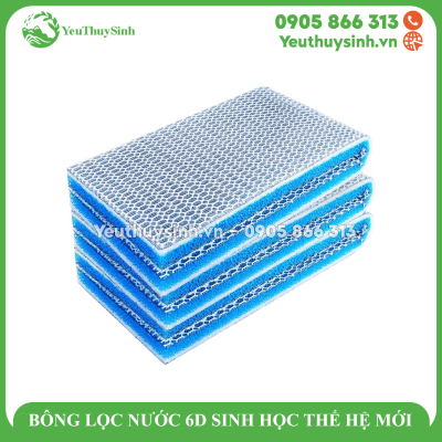 BÔNG LỌC NƯỚC 6D SINH HỌC THẾ HỆ MỚI