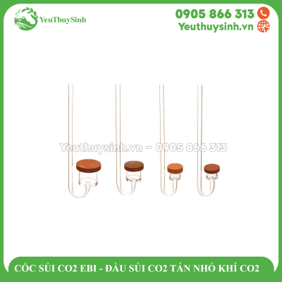 CỐC SỦI CO2 EBI - ĐẦU SỦI CO2 TÁN NHỎ KHÍ CO2