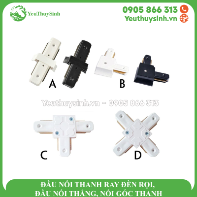 ĐẦU NỐI THANH RAY ĐÈN RỌI, ĐẦU NỐI THẲNG, NỐI GÓC THANH