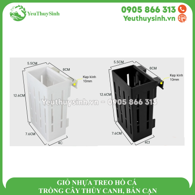 GIỎ NHỰA TREO HỒ CÁ TRỒNG CÂY THỦY CANH, BÁN CẠN