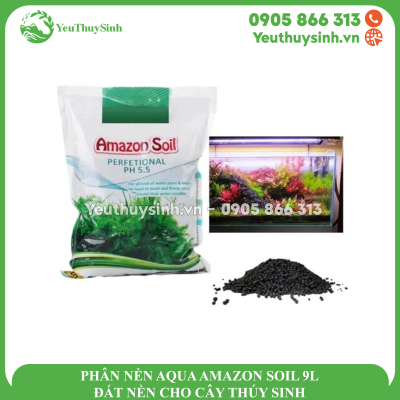 PHÂN NỀN AQUA AMAZON SOIL 9L - ĐẤT NỀN CHO CÂY THÚY SINH