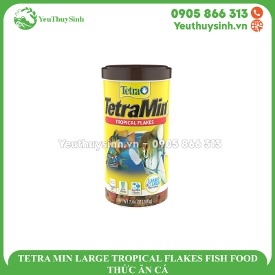 TETRA MIN LARGE TROPICAL FLAKES FISH FOOD - THỨC ĂN CÁ
