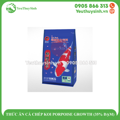 THỨC ĂN CÁ CHÉP KOI PORPOISE GROWTH (35% ĐẠM)