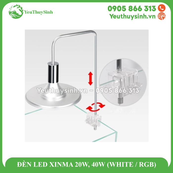 ĐÈN LED XINMA 20W, 40W (WHITE / RGB)