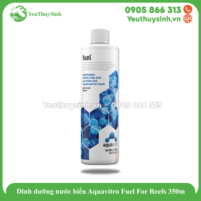 Dinh dưỡng nước biển Aquavitro Fuel For Reefs 150ml, 350ml