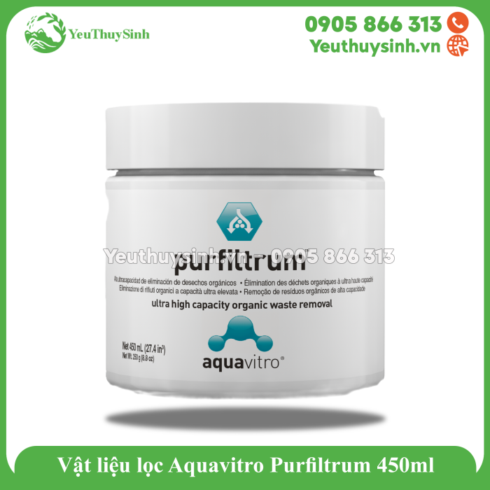 Vật liệu lọc Aquavitro Purfiltrum 450ml